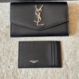 Original Uptown Envelope Bag & Crossbody Grain de Poudre Leather Gold Logo 20x14cm