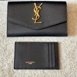 Original Uptown Envelope Bag & Crossbody Grain de Poudre Leather Gold Logo 20x14cm