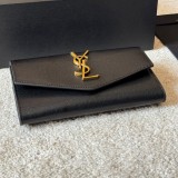 Original Uptown Envelope Bag & Crossbody Grain de Poudre Leather Gold Logo 20x14cm