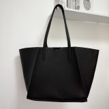 Original Le Borderline Leather Metal Shoulder Tote Bag