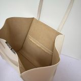 Original Le Borderline Leather Metal Shoulder Tote Bag