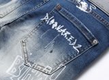 5A Ripped Wash Bro Graffiti Jeans