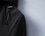 Men's Lightweight Breathable Waterproof Hooded Outdoor Jacket Zip Up Coat with Pocket Nylon Windbreaker 56020