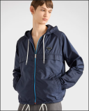 Men's Lightweight Breathable Waterproof Hooded Outdoor Jacket Zip Up Coat with Pocket Nylon Windbreaker 56002
