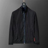 Men's Jacket, Lightweight Casual Stadium Packable Wind and Water Resistant Jacket Nylon Windbreaker Coat with Pocket 33015