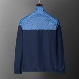 Men's Jacket, Lightweight Casual Stadium Packable Wind and Water Resistant Jacket Nylon Windbreaker Coat with Pocket 56013