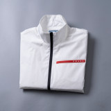 Men's Jacket, Lightweight Casual Stadium Packable Wind and Water Resistant Jacket Nylon Windbreaker Coat with Pocket 33013
