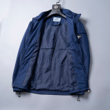 Men's Jacket, Lightweight Casual Stadium Packable Wind and Water Resistant Jacket Nylon Windbreaker Coat with Pocket 33002