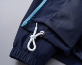 Men's Lightweight Breathable Waterproof Hooded Outdoor Jacket Zip Up Coat with Pocket Nylon Windbreaker 56002