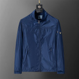 Men's Jacket, Lightweight Casual Stadium Packable Wind and Water Resistant Jacket Nylon Windbreaker Coat with Pocket 33002
