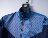 Men's Jacket, Lightweight Casual Stadium Packable Wind and Water Resistant Jacket Nylon Windbreaker Coat with Pocket 56013