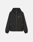 Men's Lightweight Breathable Waterproof Hooded Outdoor Jacket Zip Up Coat with Pocket Nylon Windbreaker 56031