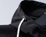 Men's Lightweight Breathable Waterproof Hooded Outdoor Jacket Zip Up Coat with Pocket Nylon Windbreaker 56002
