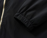 Men's Lightweight Breathable Waterproof Hooded Outdoor Jacket Zip Up Coat with Pocket Nylon Windbreaker 56031