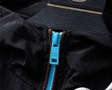 Men's Lightweight Breathable Waterproof Hooded Outdoor Jacket Zip Up Coat with Pocket Nylon Windbreaker 56002