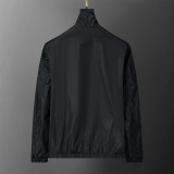 Men's Jacket, Lightweight Casual Stadium Packable Wind and Water Resistant Jacket Nylon Windbreaker Coat with Pocket 33015