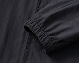 Men's Lightweight Breathable Waterproof Hooded Outdoor Jacket Zip Up Coat with Pocket Nylon Windbreaker 56004