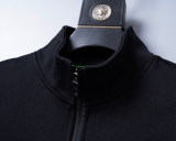 Men's Cotton Tracksuits Outfits Set 2 Piece Jogging Suits Warm Up Sweatsuits Stand Collar Sportswear Track  Suits Sets 38094