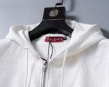 Hooded Cotton Tracksuits Sweatsuits for Men Sweat Track Suits 2 Piece Casual Athletic Jogging Warm Up Full Zip Sportswear Sets 38110