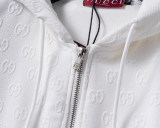 Hooded Cotton Tracksuits Sweatsuits for Men Sweat Track Suits 2 Piece Casual Athletic Jogging Warm Up Full Zip Sportswear Sets 38110
