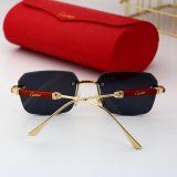 Santos New Retro Luxury High-end Elegant Enlarged Lenses with Metal Texture Business Sunglasses 4381