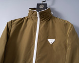 Men's Lightweight Breathable Waterproof Hooded Outdoor Jacket Zip Up Coat with Pocket Nylon Windbreaker 56008