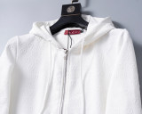 Hooded Cotton Tracksuits Sweatsuits for Men Sweat Track Suits 2 Piece Casual Athletic Jogging Warm Up Full Zip Sportswear Sets 38110