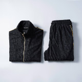Men's Cotton Tracksuits Outfits Set 2 Piece Jogging Suits Warm Up Sweatsuits Stand Collar Sportswear Track  Suits Sets 38098