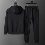 Hooded Cotton Tracksuits Sweatsuits for Men Sweat Track Suits 2 Piece Casual Athletic Jogging Warm Up Full Zip Sportswear Sets 38110