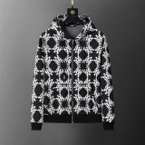 Hooded Cotton Tracksuits Sweatsuits for Men Sweat Track Suits 2 Piece Casual Athletic Jogging Warm Up Full Zip Sportswear Sets 38092