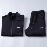 Men's Cotton Tracksuits Outfits Set 2 Piece Jogging Suits Warm Up Sweatsuits Stand Collar Sportswear Track  Suits Sets 38092