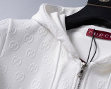 Hooded Cotton Tracksuits Sweatsuits for Men Sweat Track Suits 2 Piece Casual Athletic Jogging Warm Up Full Zip Sportswear Sets 38110