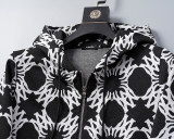 Hooded Cotton Tracksuits Sweatsuits for Men Sweat Track Suits 2 Piece Casual Athletic Jogging Warm Up Full Zip Sportswear Sets 38092
