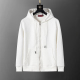 Hooded Cotton Tracksuits Sweatsuits for Men Sweat Track Suits 2 Piece Casual Athletic Jogging Warm Up Full Zip Sportswear Sets 38110