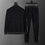 Men's Cotton Tracksuits Outfits Set 2 Piece Jogging Suits Warm Up Sweatsuits Stand Collar Sportswear Track  Suits Sets 38105