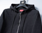 Hooded Cotton Tracksuits Sweatsuits for Men Sweat Track Suits 2 Piece Casual Athletic Jogging Warm Up Full Zip Sportswear Sets 38110