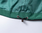 Men's Lightweight Breathable Waterproof Hooded Outdoor Jacket Zip Up Coat with Pocket Nylon Windbreaker 56007