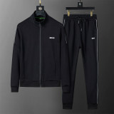 Men's Cotton Tracksuits Outfits Set 2 Piece Jogging Suits Warm Up Sweatsuits Stand Collar Sportswear Track  Suits Sets 38094