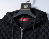 Hooded Cotton Tracksuits Sweatsuits for Men Sweat Track Suits 2 Piece Casual Athletic Jogging Warm Up Full Zip Sportswear Sets 38096