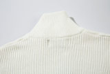 Original Zip-Up Jumper Knitted Stand-Collar Jacket
