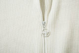 Original Zip-Up Jumper Knitted Stand-Collar Jacket