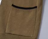 Men's Slim Fit Knitted Cardigan Sweater Soft Ribbing Edge 5016