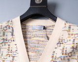 Men's Slim Fit Knitted Cardigan Sweater Soft Ribbing Edge 5018