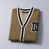 Men's Slim Fit Knitted Cardigan Sweater Soft Ribbing Edge 5016