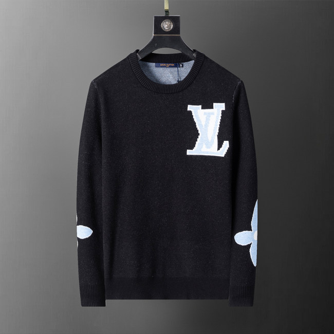 Men's Slim Fit Knitted Sweater Soft Ribbing Edge 5036