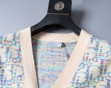 Men's Slim Fit Knitted Cardigan Sweater Soft Ribbing Edge 5018