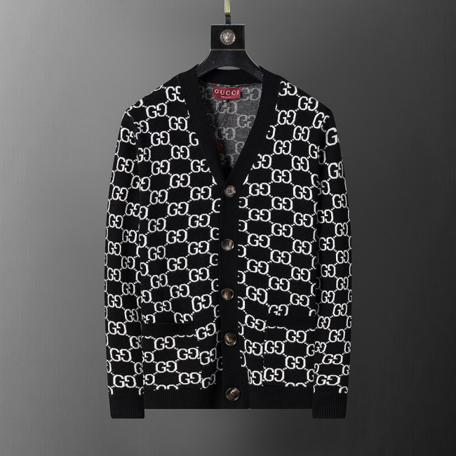Men's Slim Fit Knitted Cardigan Sweater Soft Ribbing Edge 5010