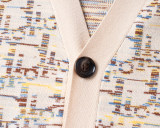 Men's Slim Fit Knitted Cardigan Sweater Soft Ribbing Edge 5018