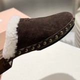 Original Suede Clogs （3cm heel）Wool-blend lining