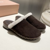 Original Suede Clogs （3cm heel）Wool-blend lining